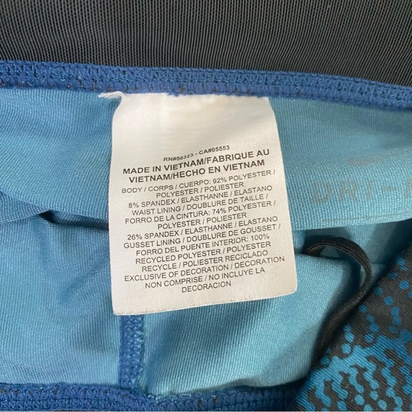 Nike Blue Patterned Leggings - Picture 3 of 10